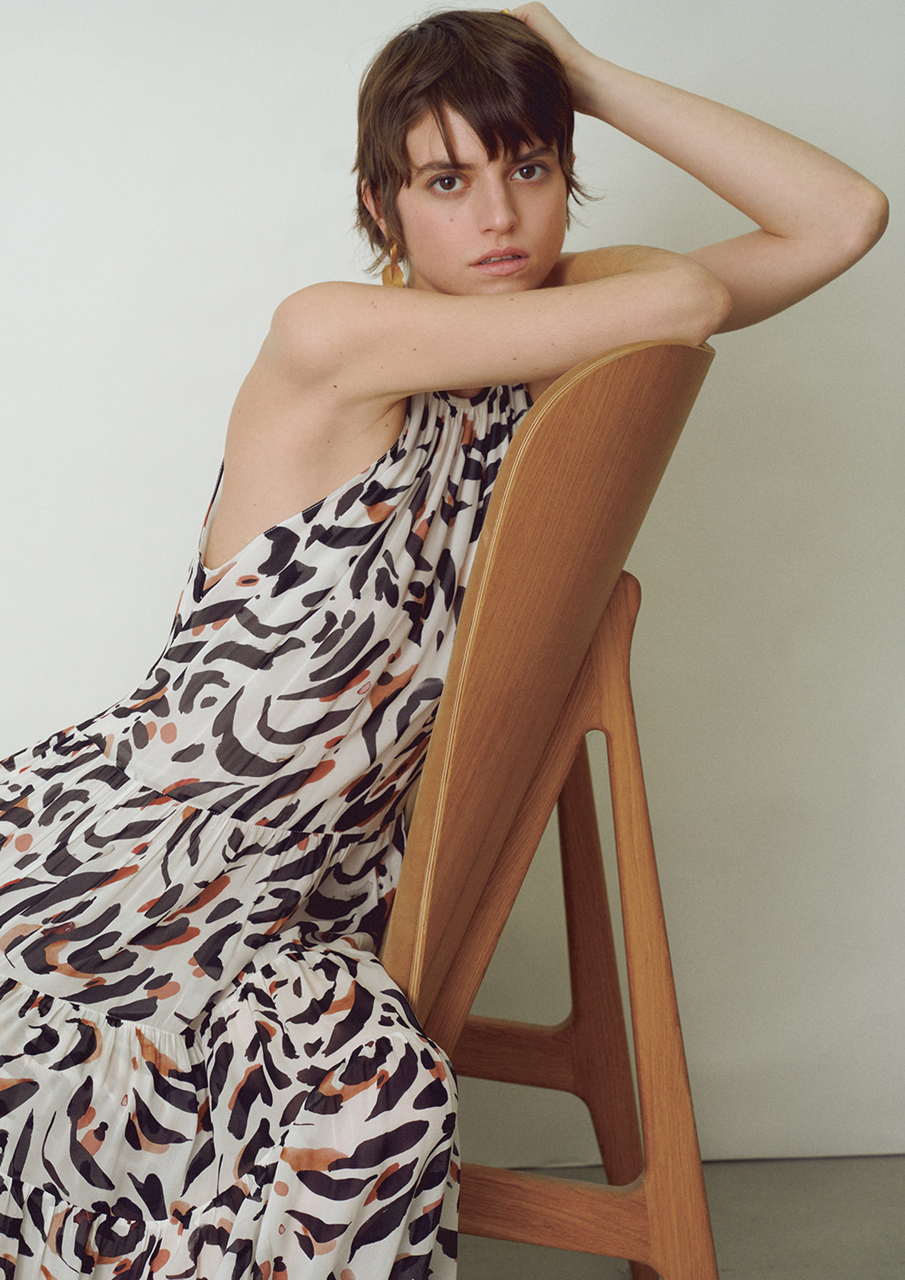 Animal print inspired by Picasso's ceramics, hand painted by Em Prové for on the Island (lighter design)